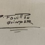 Grand Plat en faïence de Paul FOUILLEN