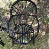 Lot of two rattan chairs