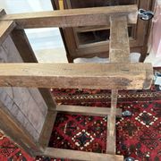 Small antique farmhouse table in solid wood – Authentic patina
