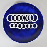 Sculptural ceramic plate by De Pascalis, 1970s