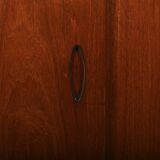 High Quality Danish Highboard with Brass Handle Inlays 1950s