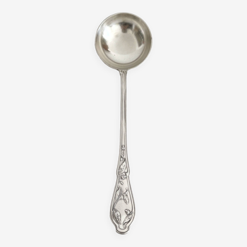 Old ladle in art nouveau silver metal Cacao Boulenger