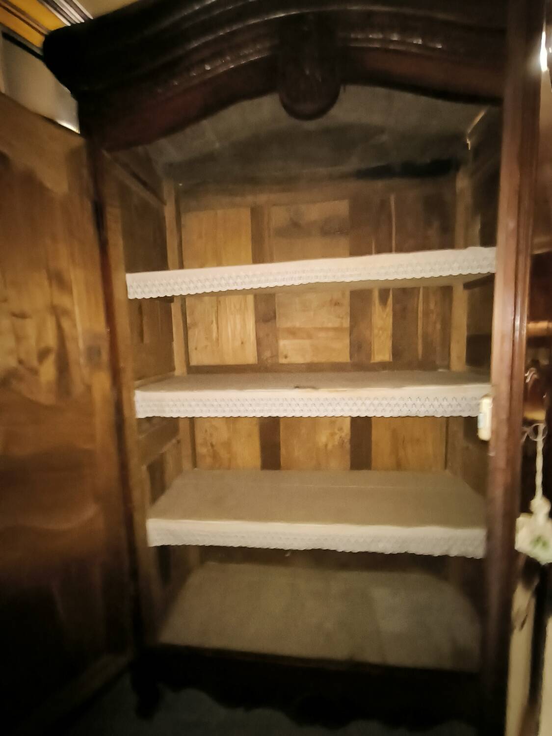 Louis XV period wardrobe in solid walnut
