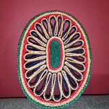Braided wicker flat underside