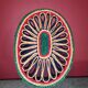 Braided wicker flat underside