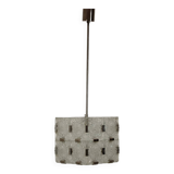 Mid-Century Square Clear Glass Pendant by Kamenicky Senov, 1960's