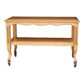 Large solid beech serving trolley from... the Hôtel Matignon!