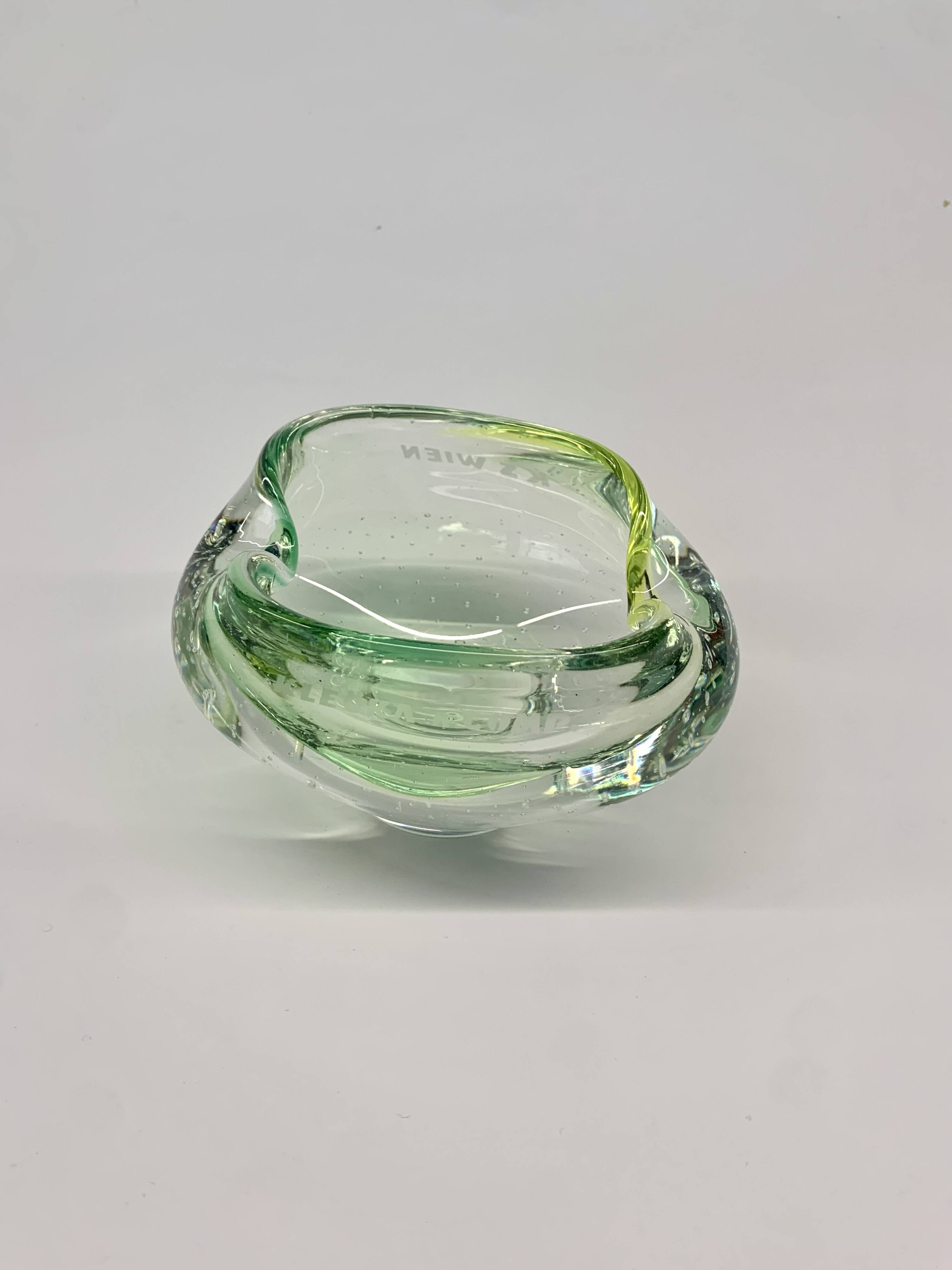 Bowl by Jozef Hospodka for Chribska Sklarna, 1960