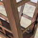 Vintage woven oak magazine rack
