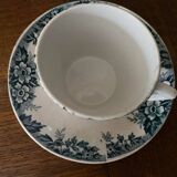 Cup and saucer in Iron Earth St Amand and Hamage Marie Louise
