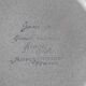 6 dessert plates glazed stoneware from Sarreguemines, Art workshop, model Jocelyne - vintage