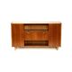 Vintage wall-mounted sideboard with teak wood flap made in the 1960s