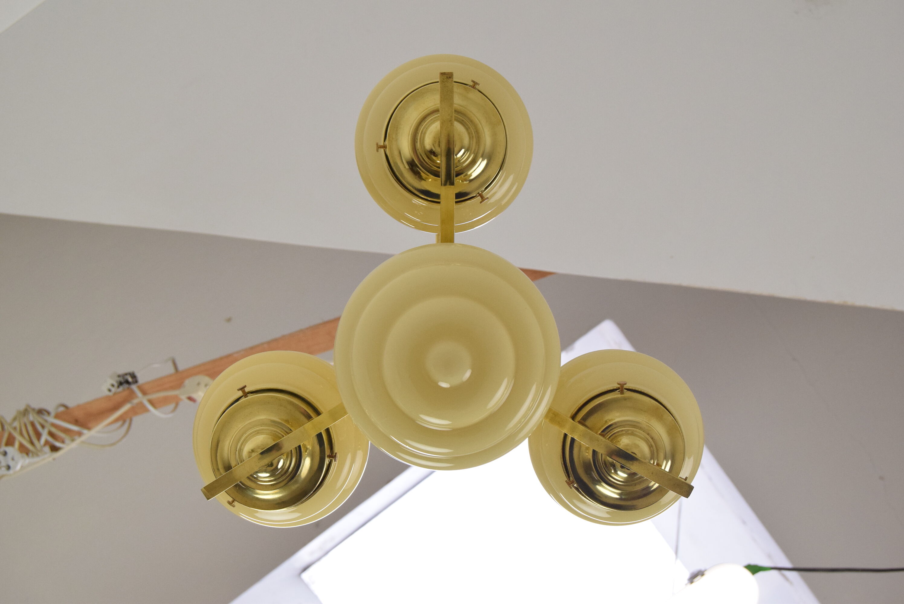 Art deco chandelier Czechoslovakia 1930's