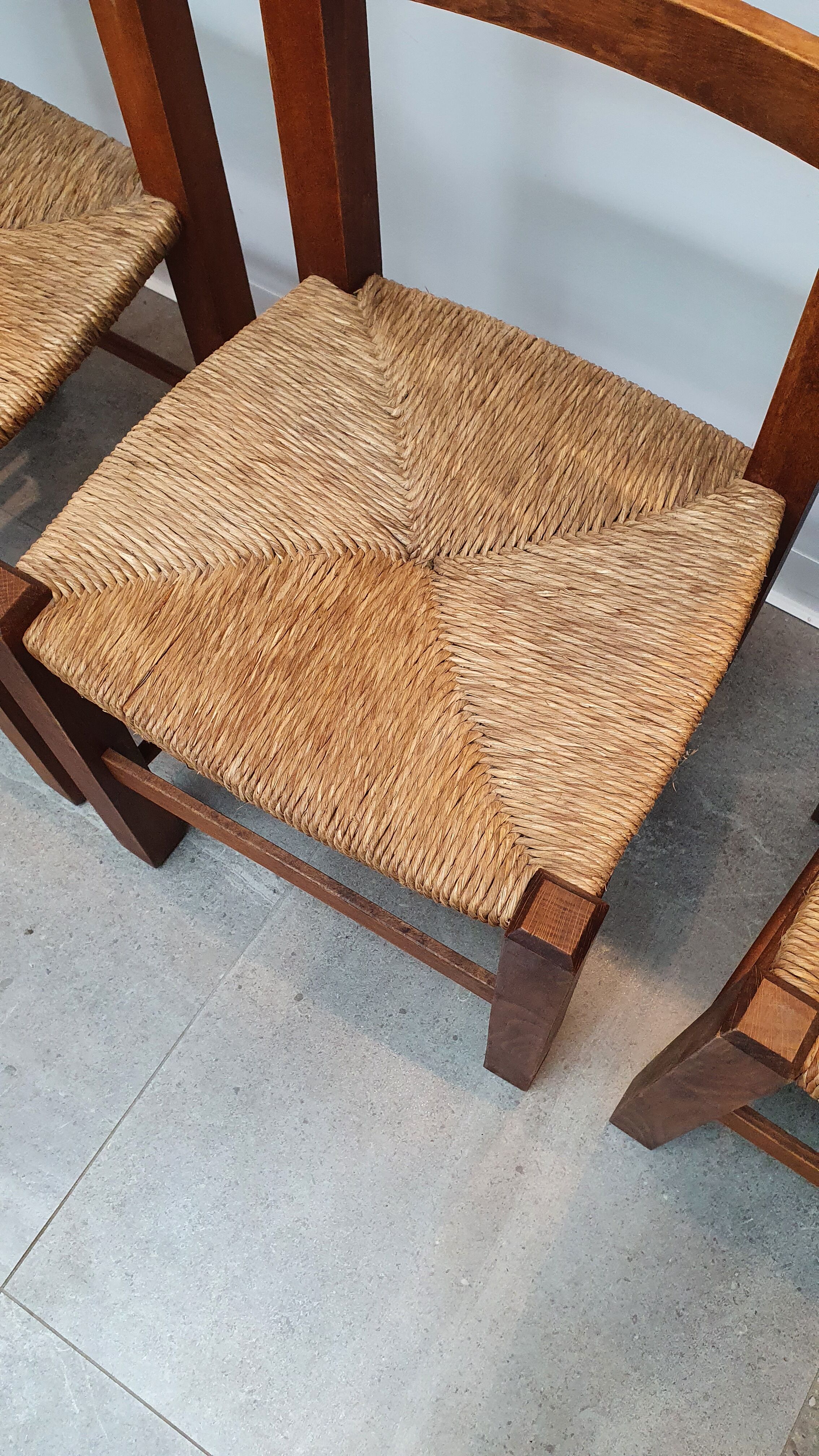 Set of 4 mulched chairs