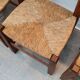 Lot de 4 chaises paillées