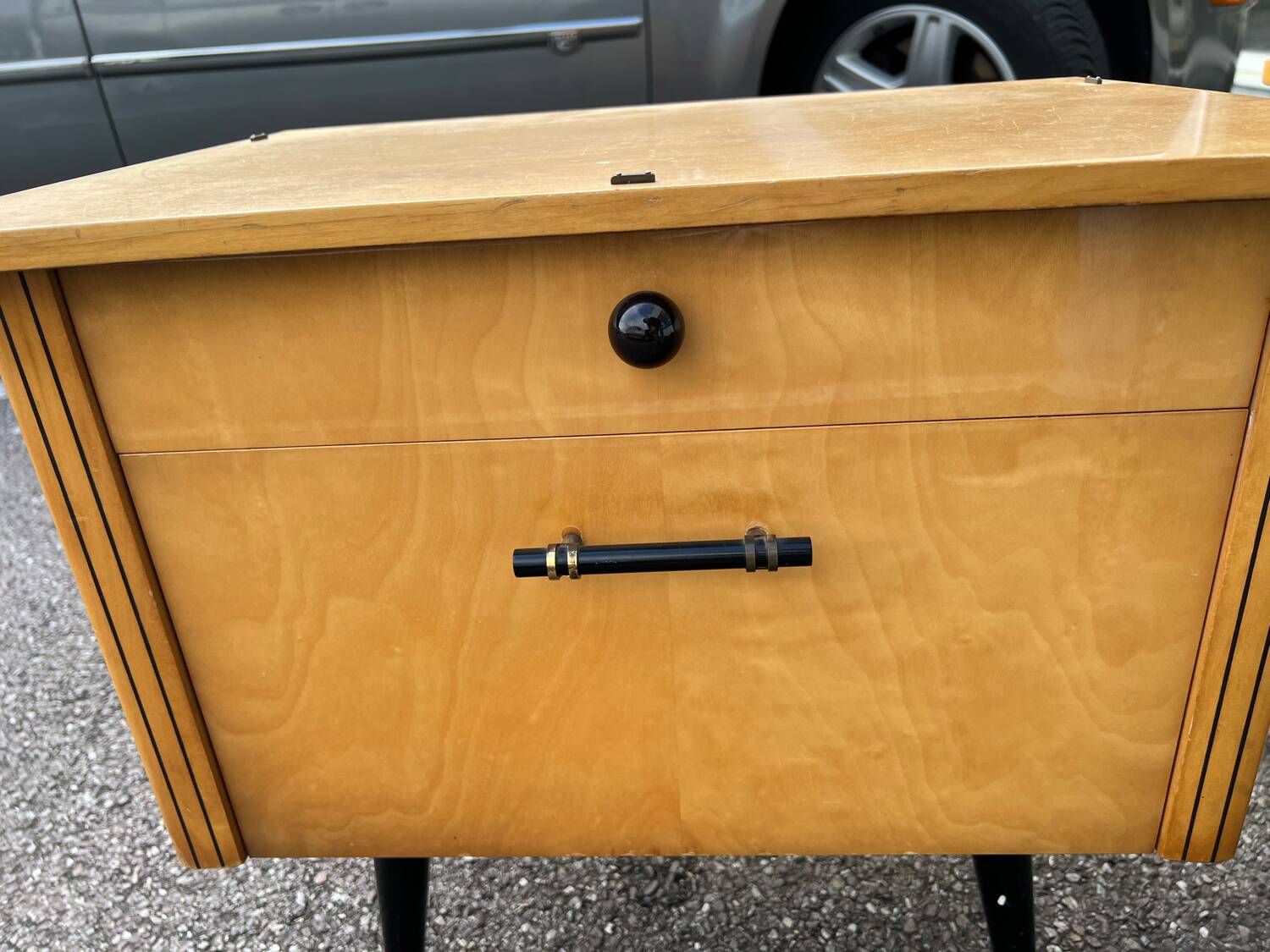 Break of vintage Scandinavian bedside tables
