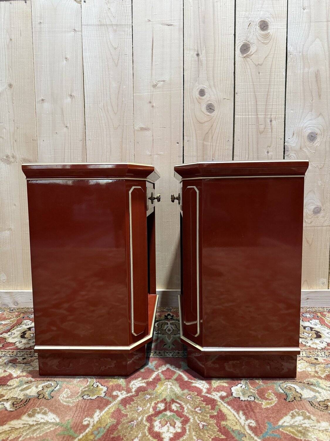 Paire de tables de chevets 1970 "Maurice Hirsch"