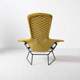 Vintage Harry Bertoia Bird lounge chair and ottoman, Knoll, circa 1960s, re