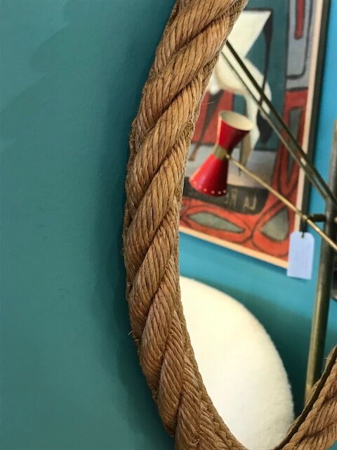 Mirror oval rope 25x41cm