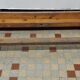 Ancien petit banc en bois