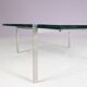 Table basse des années 1970 Poul Kjaerholm Modèle : PK61 (non signée)