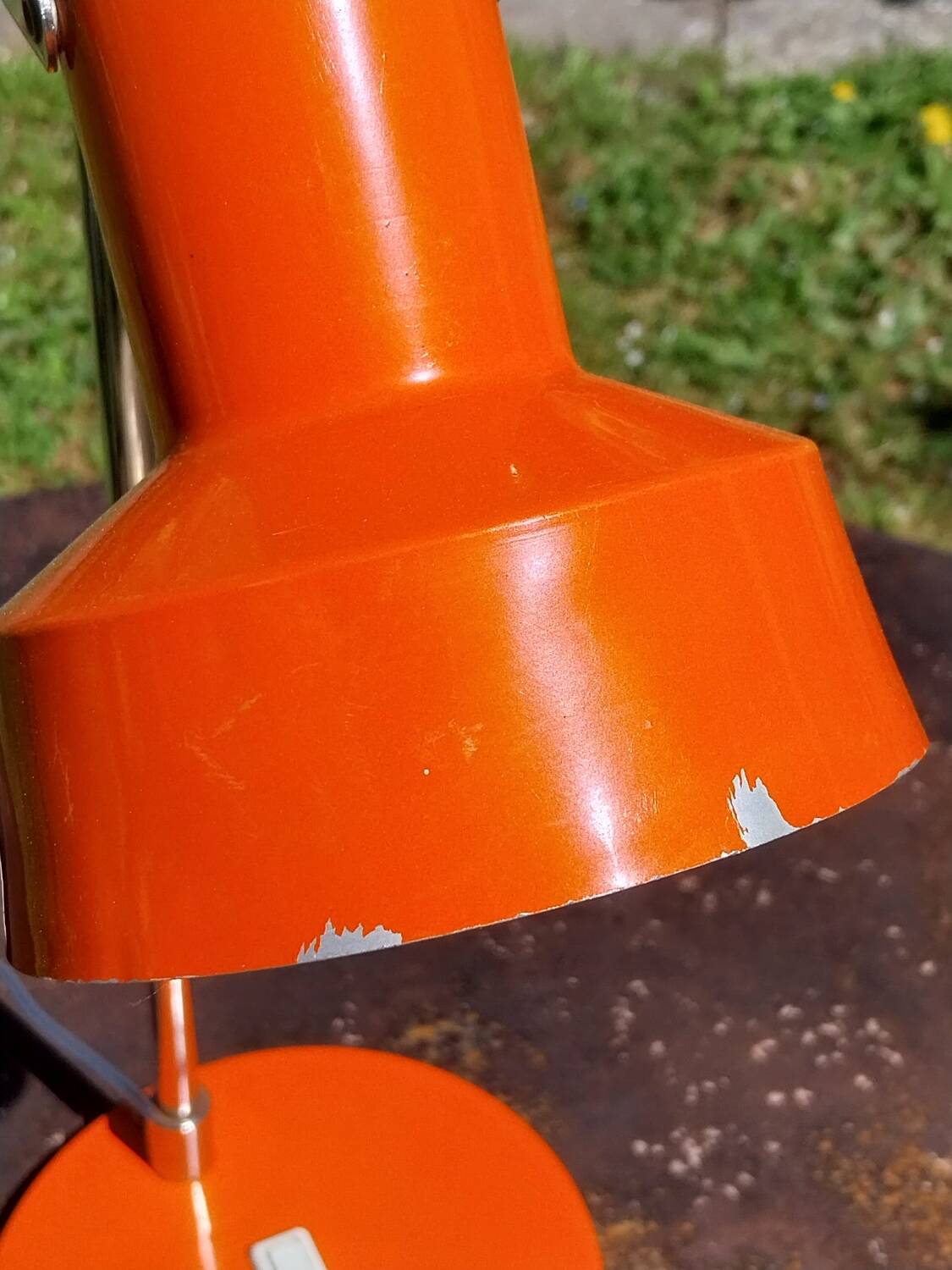 Orange lamp from the 70s