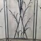 Artistic wrought iron screen