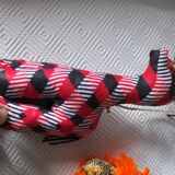 Animal mobile in wax fabric