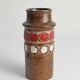 Mid-Century Modern Brown Ceramic Vase by VEB Haldensleben, East Germany, 1960s