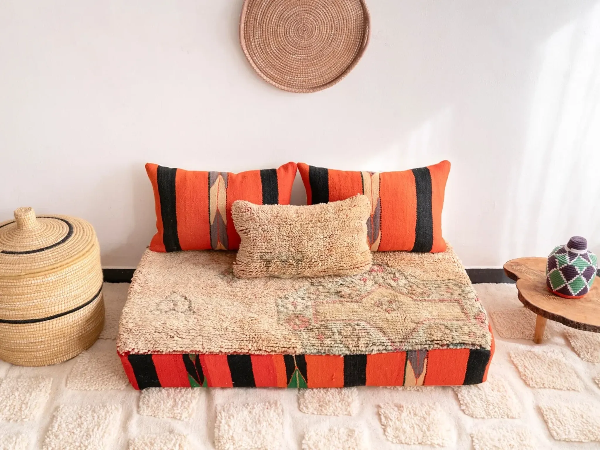 Bohemian oriental floor sofa 120 cm