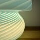 Mushroom lamp whirlpool blue Murano glass