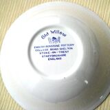 5 old willow staffordshire cereal or porridge bowls