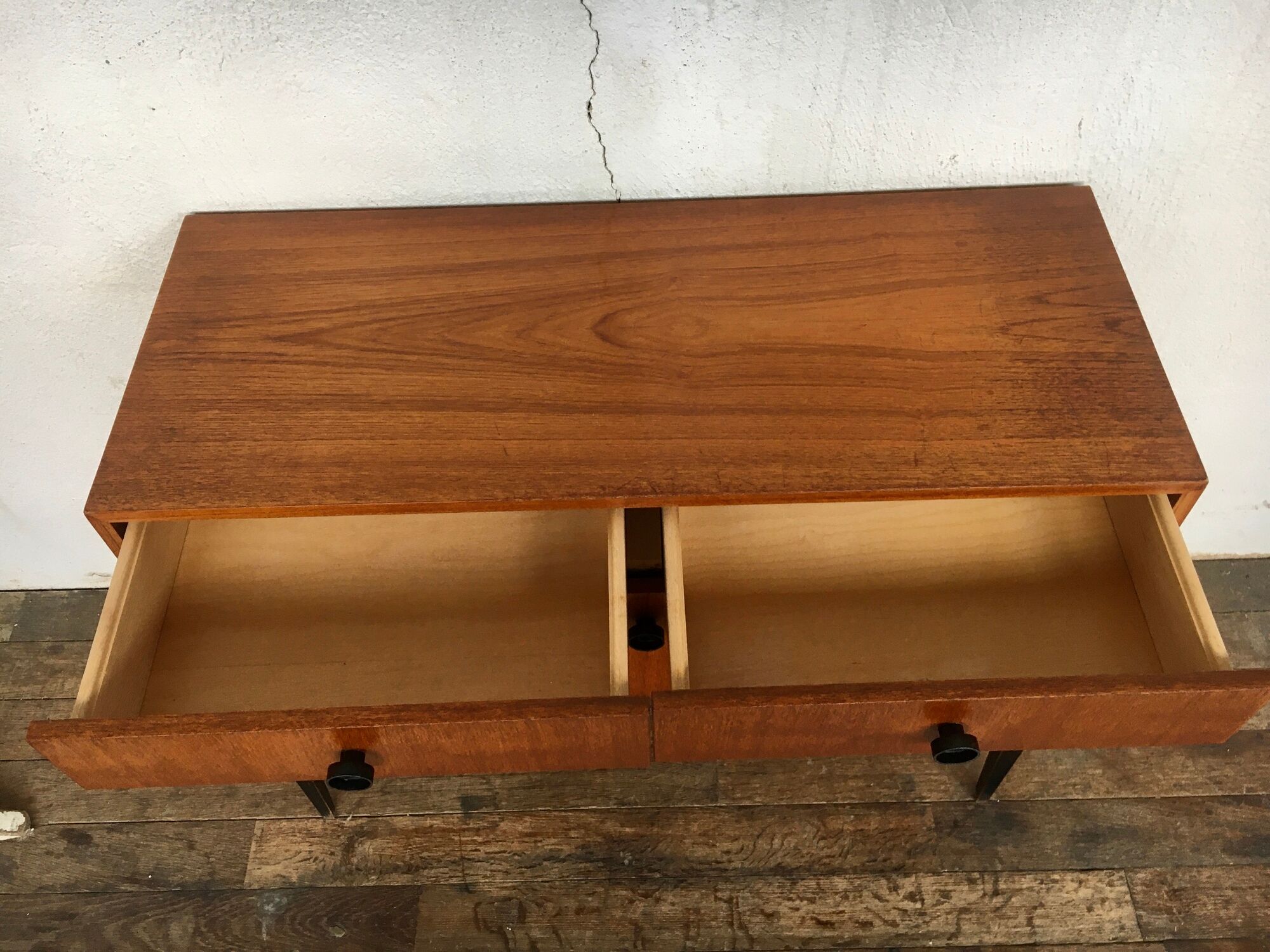 Enfilade kama / meuble tv / hifi commode vintage - teck - 50/60 - legrand design