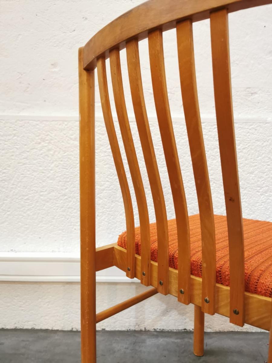 Lot de 4 chaises vintage République Tchèque 1960