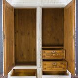 Armoire 2 portes en pin massif, vers les années 1920