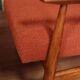 Fauteuil lounge et repose-pieds Vintage Terracota Boucle