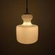 Frosted white glass pendant by Peill and Putzler 1960