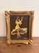 Miniature Flamenco Dancer Tableau Yellow Costume Signed Sluys 1950