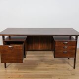 Mid-Century Freestanding Rosewood Desk by Kai Kristiansen for Feldballes Møbelfabrik, 1960s