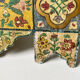 Antique wooden painted frame with flower motifs   88 cm x 47 cm