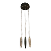 Italian Glass Sputnik Chandelier Flush Mount With Big Spheres