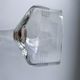 Set of 6 champagne glasses in crystal engraved Art Deco 30s