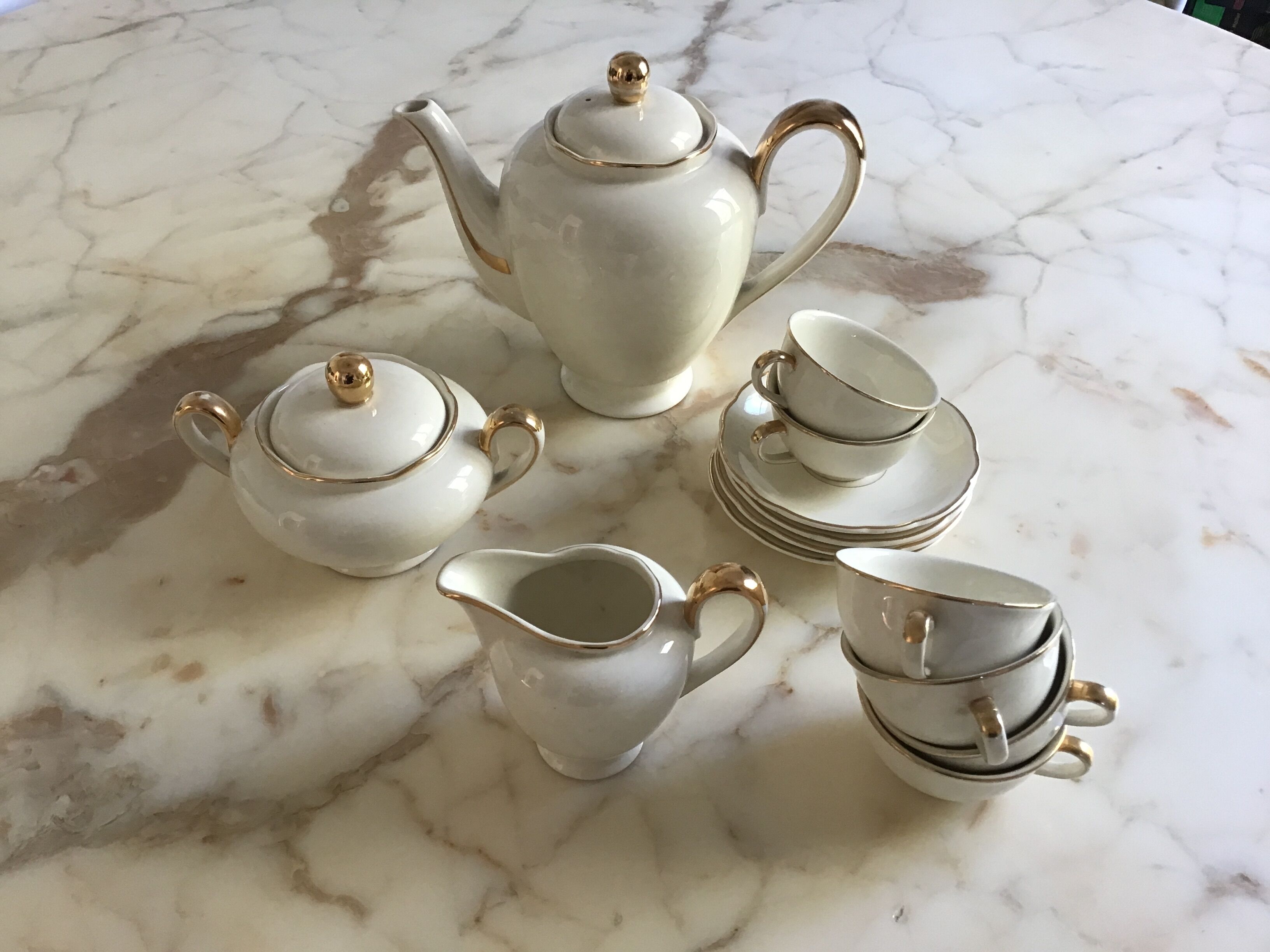 Villroy & boch - mettlach - rhône model - coffee service - faience de france