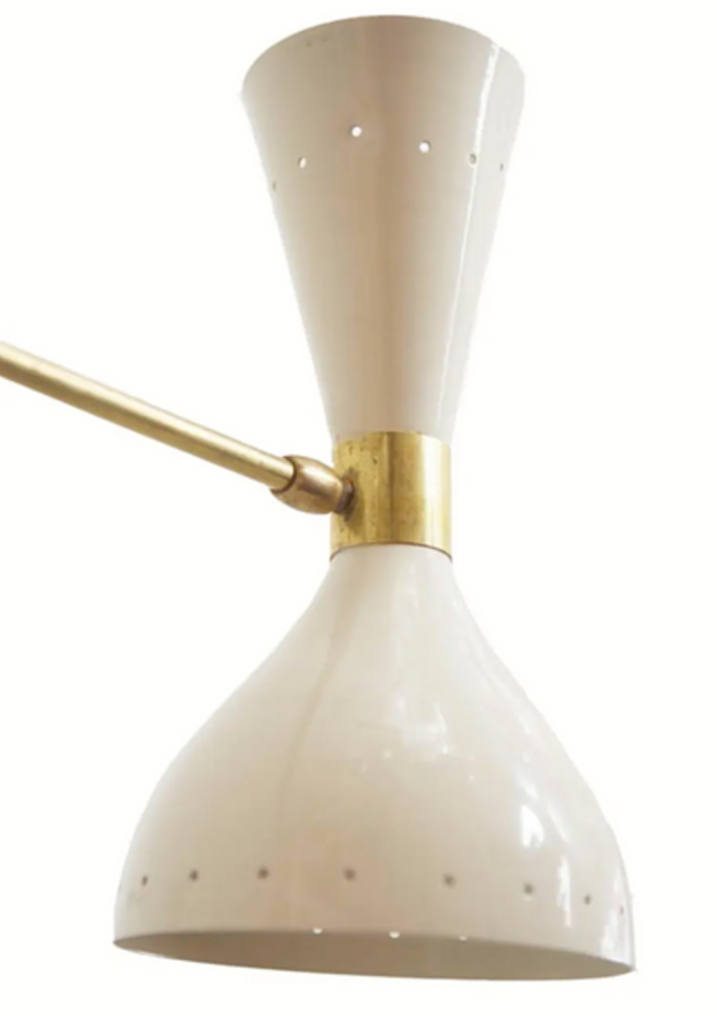 Articulable white moonlight wall lamp