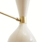 Articulable white moonlight wall lamp