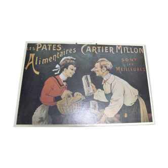 Affiche cartonnée publicitaire