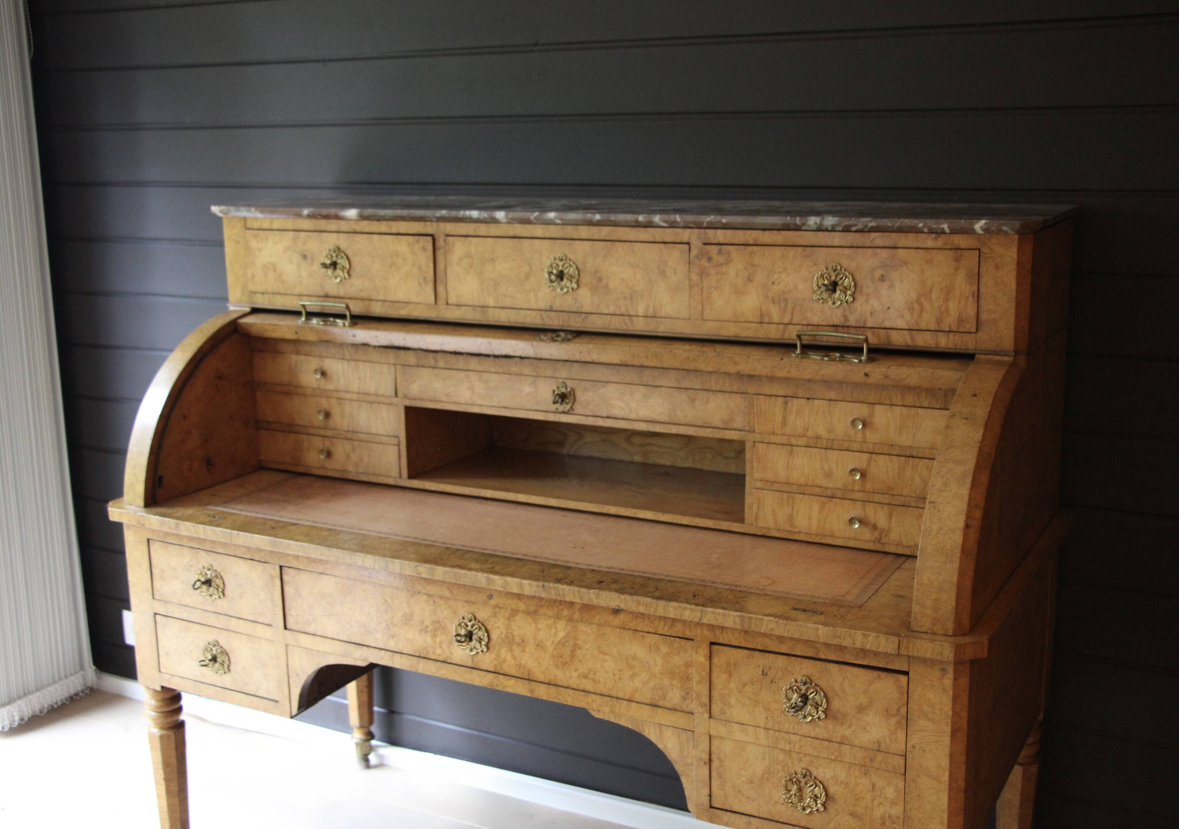 Cylinder desk from the Charles X period