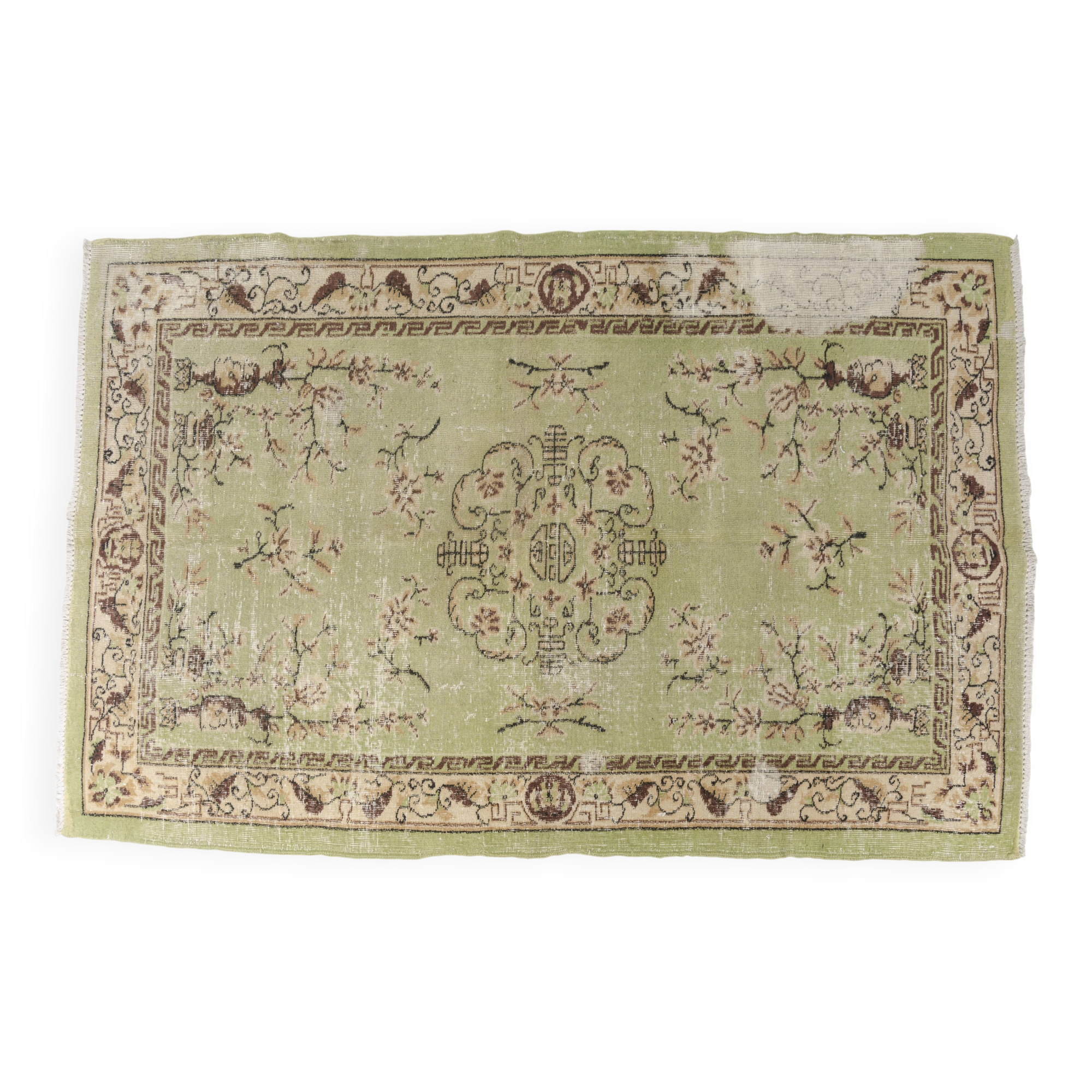 Green Oushak Turkish Carpet sku 861