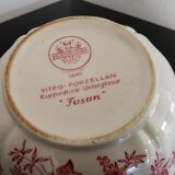 Service à café et thé ancien rouge Villeroy & Boch Saar Allemagne
