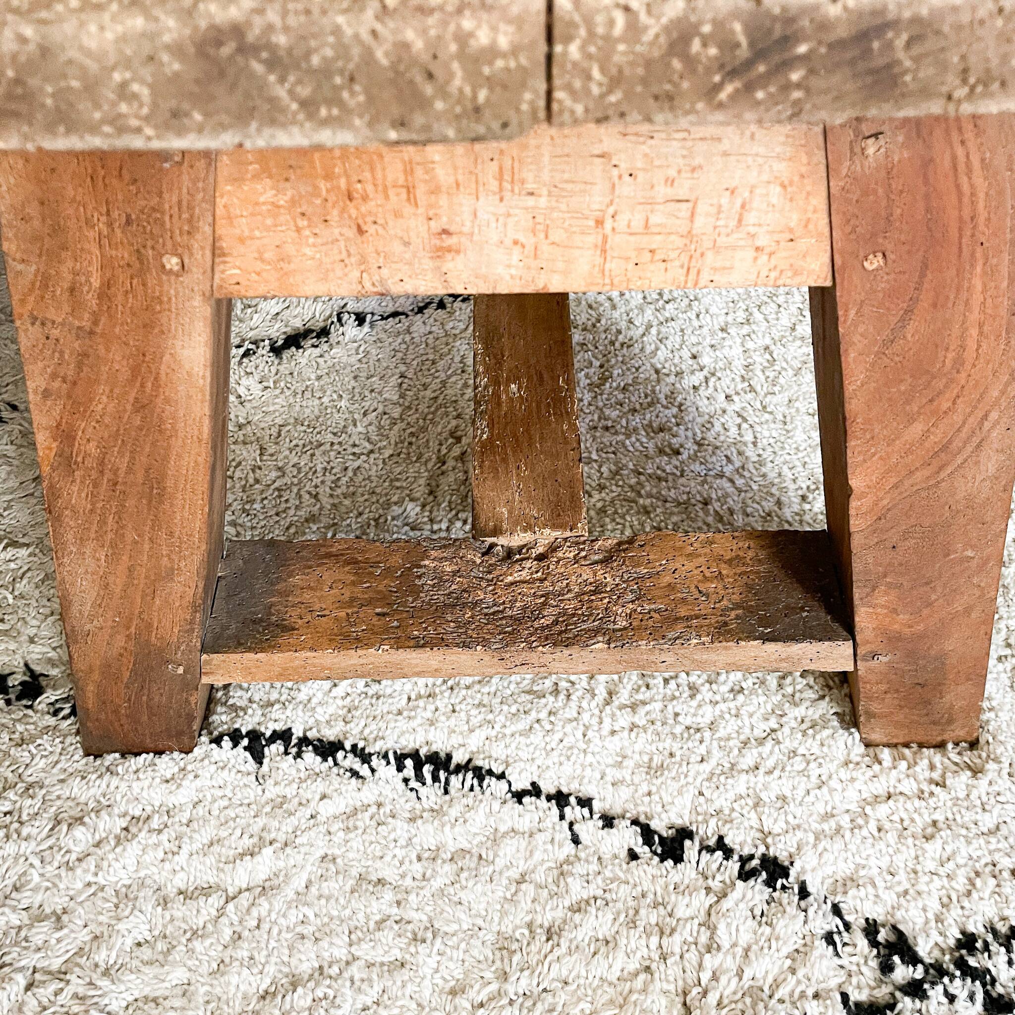 Old wooden coffee table
